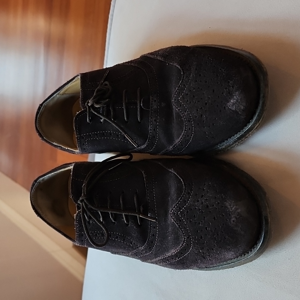 MENS Samuel Windsor chocolate suede Oxford brogues in US 7.5 / UK 6.5